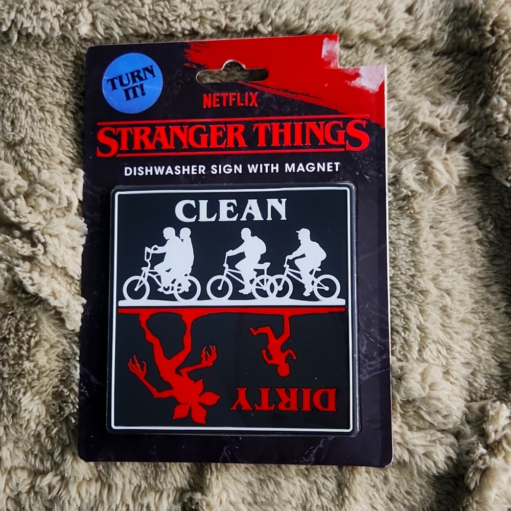 Stranger Things Dishwasher Sign with Magnet